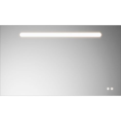 burgbad Eqio miroir lumineux avec éclairage LED, 1 interrupteur à