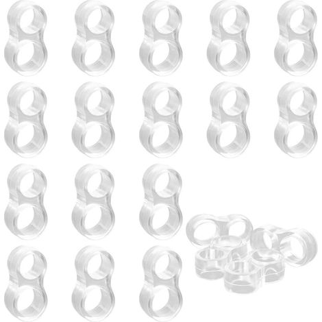 20 Pièces Protection Poignee Porte, Butee de Porte Murale, Butoir Porte Mural Transparent, PVC Stop Porte Poignee, pour Intérieur, Extérieur (1/4)