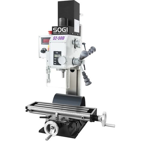 Fresatrice da banco SOGI S2-50D motore a magneti permanenti 600 W 230 V - con accessori (1/5)