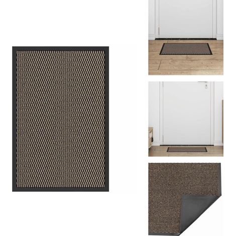 Paillasson Marron 40x60 cm - Paillasson - Paillasson De Porte - Paillasson De Bienvenue - Paillasson De Porte Extérieur (1/5)