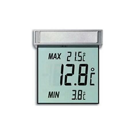 Kabelloses Innen- und Außenthermometer – 94 x 54 mm LCD-Display – Messbereich -20 bis 70 °C / 0 bis 50 °C – Übertragungsreichweite bis zu 100 m (1/5)