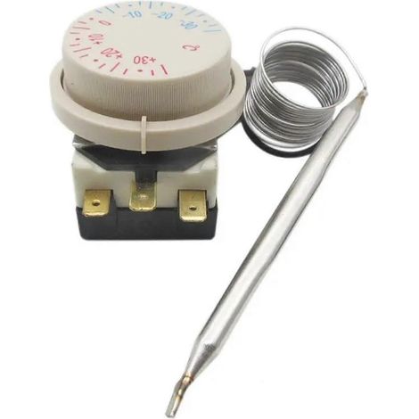 Bouton de réglage de la température pour réfrigérateur/congélateur TRTW711/N11, 250 V-380 V, 16 A, plage réglable de +30 à -30 degrés Celsius (1/5)