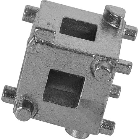 Repousse-piston de frein à disque arrière auto, outil de rotation cube pour étrier, adaptateur argenté, régulateur de plaquettes (1/5)