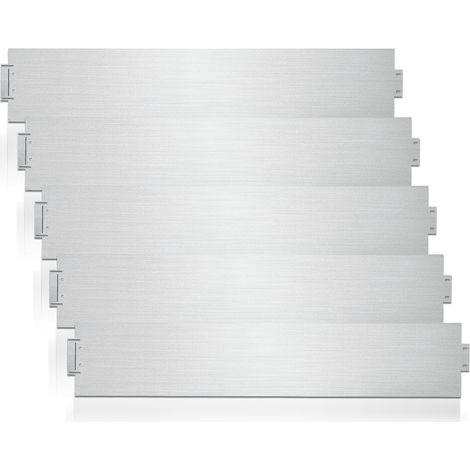 Wolketon Borduras de jardín Cercado de césped Plata de metal galvanizado Cercado de camino Cercado de césped Plata 100x15cm 30m