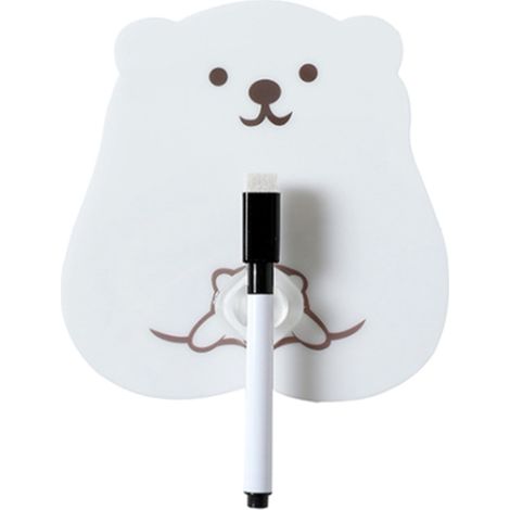Nouveaux autocollants muraux pour réfrigérateur, tableau mémo effaçable (maman ours et son ourson) (1/5)