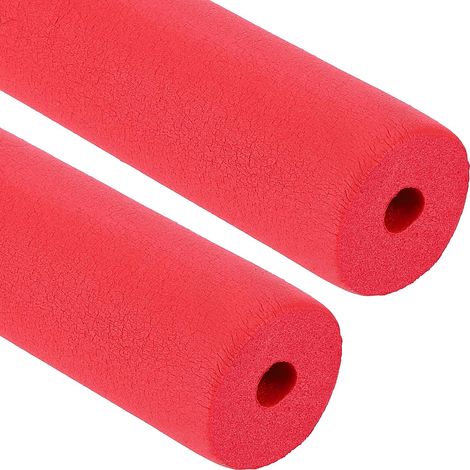 2Pcs 3/8" (10mm) ID X 6.6Ft X 0.59" Isolation de Tuyau Rouge (1/5)