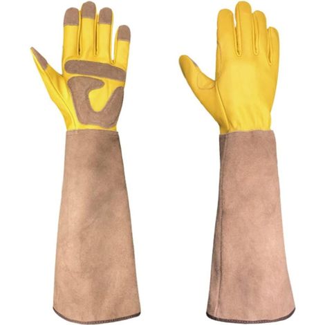 Gants de jardinage longs Rose Pruning Thorn Proof Gants de jardin pour unisexe (taille M) (1/3)