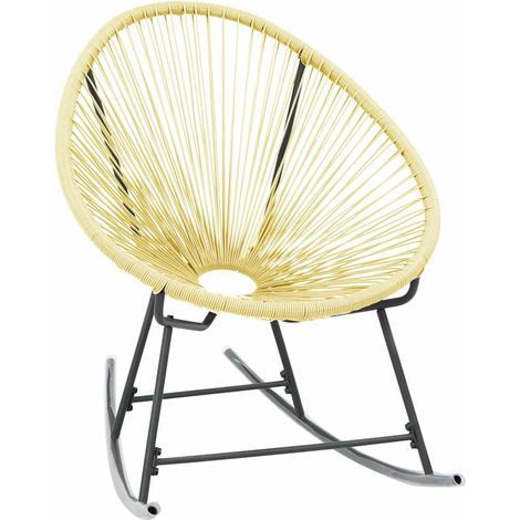 Maison Exclusive - Acapulco-Gartenstuhl Poly Rattan Beige (1/5)