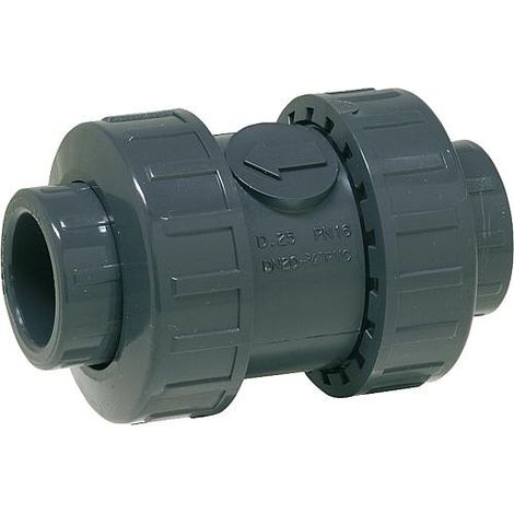 PVC-U - Raccord adhesif Clapet de retenue, 50 mm, commande par ressort