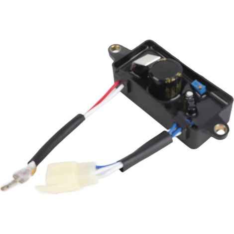 Régulateur stabilisateur de tension monophasé 2.8 kW en plastique pour groupe électrogène 1-3 kW universel, carré, entraxe 10 cm, 6 fils, 1 pièce (1/5)