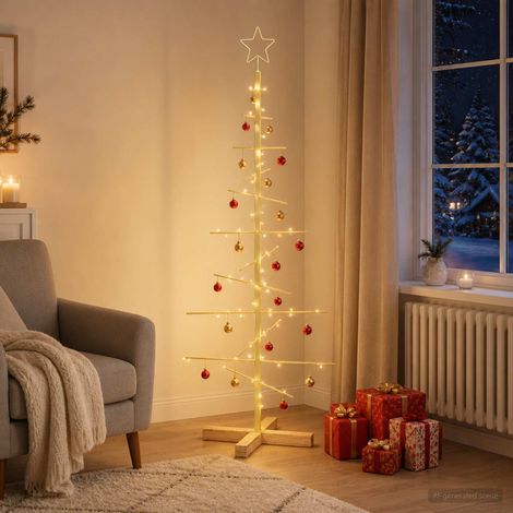 vidaXL Árbol de Navidad de metal con soporte KUOPIO 120 cm Acero (1/5)