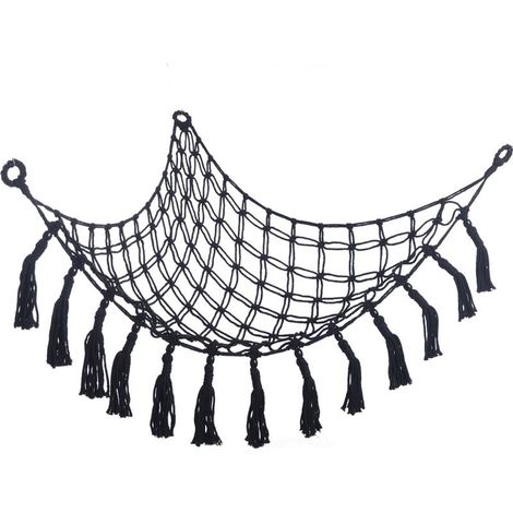 Filet hamac de rangement pour peluches, sac mural en maille, organisateur de jouets pour enfants (1/5)