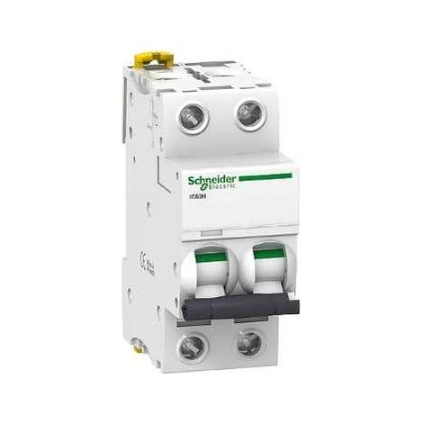Disjoncteur SCHNEIDER ACTI 9 IC60H 2A 2P, pouvoir de coupure de 70 kA à 400 V CA (1/2)