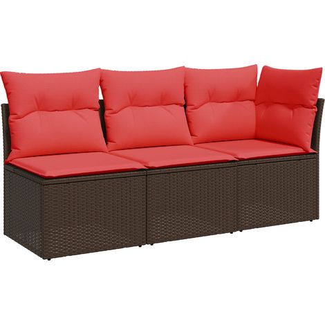 Maison Exclusive -  Divano da giardino  Marrone 172 x 62 x 69 cm Poly Rattan (1/5)