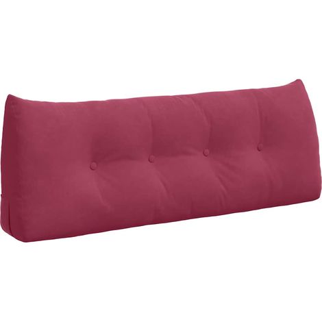 Back Pillow Wine Red 120 x 24 x 50 cm Velvet vidaXL