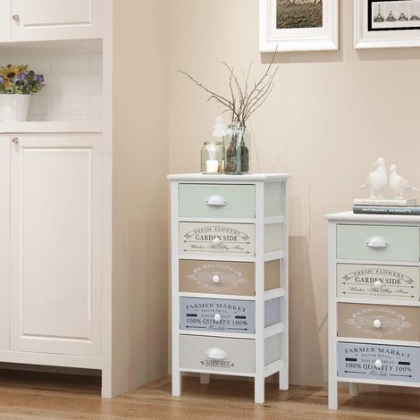 Mobile in Stile Francese con 5 Cassetti in Legno vidaXL (1/5)