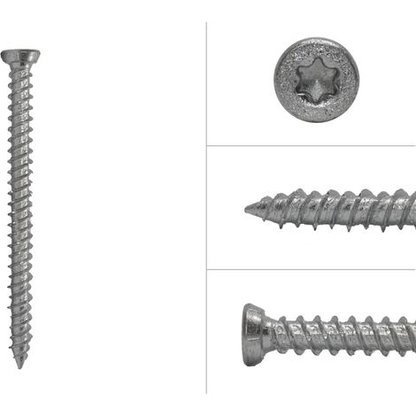Fensterschrauben Senkkopf TX30 verzinkt 7.5 x 92 mm - 100 Stück