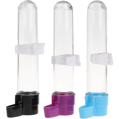 Distributeur d'eau automatique suspendu en plastique pour perruches et petits oiseaux (1/4)