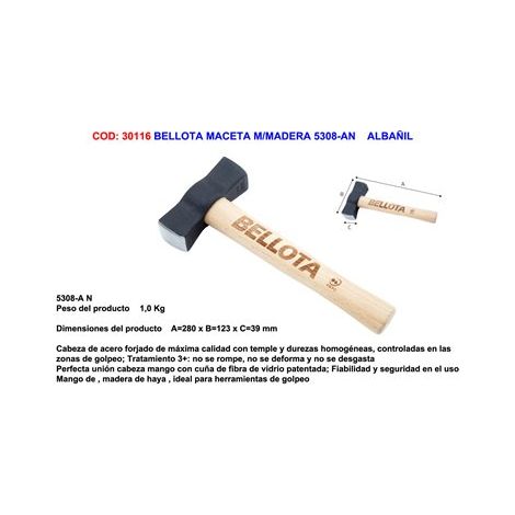 TRUELLE MAÇON M/ BOIS