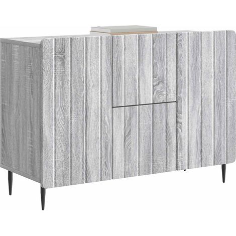 Maison Exclusive - Credenza Grigio Sonoma 89 x 34,5 x 62 cm Legno ingegnerizzato
