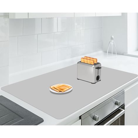 Tapis en silicone pour plans de travail 90 x 60 x 0,2 cm, résistant à la chaleur et imperméable pour plan de travail de cuisine, tapis en silicone extra large, tapis de table de cuisine pour (1/5)