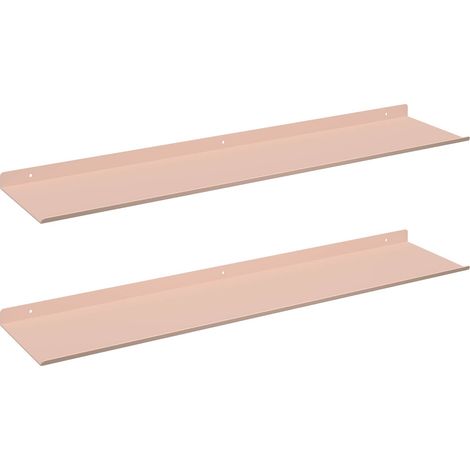 Maison Exclusive - Schwebendes Regal 2 pcs Rosa 80 x 18 x 2,5 cm