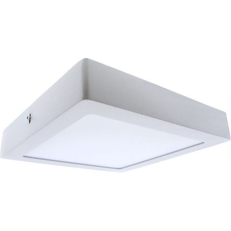 Plafonnier LED Gelys IP54 30W 4000K carré blanc