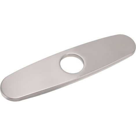 Lntyq Évier Robinet écussons Plaque de Pont en Acier Inoxydable 304 brossé Plaque Inférieure pour Trou de Robinet de Cuisine Pièces de Rechange (1/5)