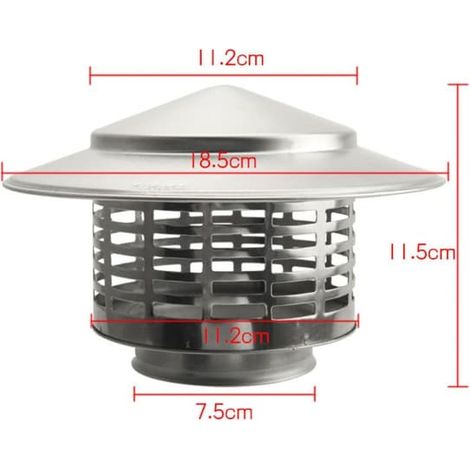 Ecleanfy - Hotte de cheminée ventilée 75 mm (1/5)