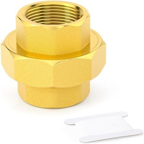 Pair 1 pièce raccord en laiton, filetage BSP 1/2\" raccord de tuyau femelle, adaptateur pour raccordement et extension (1/5)
