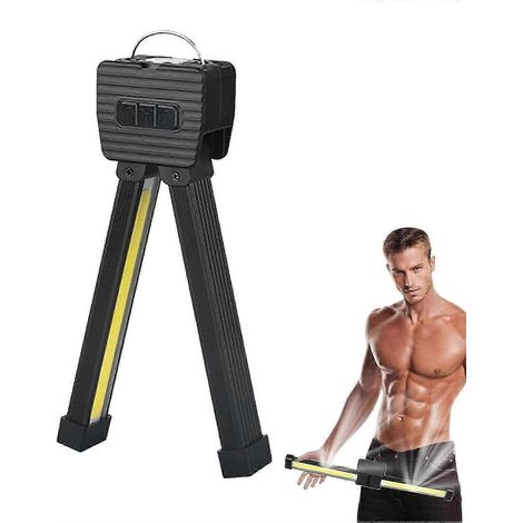 Lampe de gym rechargeable 2025 pour les poses, lampe torche de camping magnétique avec crochet de suspension, lampe de travail LED à intensité variable (1/5)