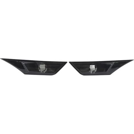 Couvercle de clignotants latéraux LED, 1 paire, 34300 TE H01, anti-rayures, boîtier de lampe gauche droite noir (1/5)