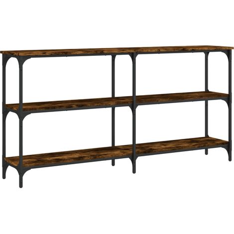 vidaXL Konsolentisch Eiche Rauch 150x29x75 cm aus Holzwerkstoff