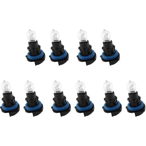 Lot de 10 ampoules de feux de jour avant avec culot pour Peugeot 3008, 5008 et Citroën C5, 12 V, 24 W, référence 6216F6, 89072904, PH24W (1/5)