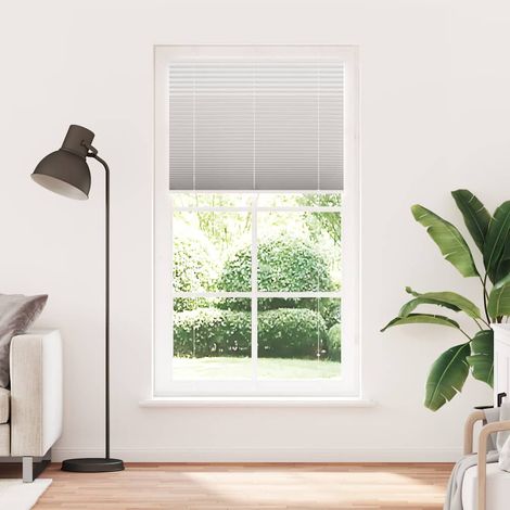 Maison Exclusive - Estor Plisado gris claro 105x200 cm Tela Ancho (1/5)