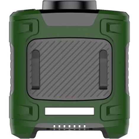 Ventilateur portable à clip ceinture/collier, alimenté par batterie externe, avec 3 vitesses de ventilation et lumière LED, idéal pour les travailleurs en extérieur, la ferme, la pêche, le camping et (1/5)