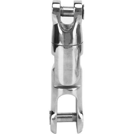 Connecteur rotatif double de type ancre, en acier inoxydable 316, rotation multidirectionnelle, charge de travail de 9000 lbs, convient aux chaînes de 10 à 12 mm. (1/5)