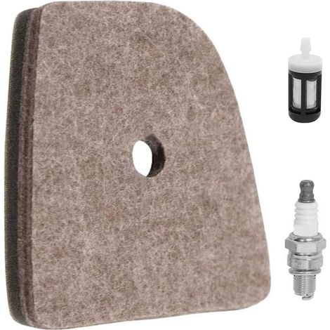 4149 120 1800 Filtre à air pour STIHL KM130 KM130R FS94 FS94C FS94RCHL91C HL92C HL94C HL92 HL94 HL91 HL91KC HL92KC HL94C HL94KC débroussailleuses avec Filtre à Carburant et Bougie d'allumage