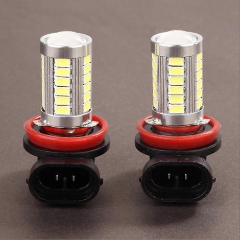 Lot de 2 ampoules LED 12V H11 5630 33SND pour feux de brouillard/feux de jour avant de voiture (1/5)
