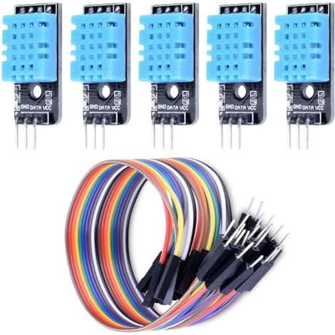 ARCELI 5 x capteur de température et capteur d'humidité, capteurs de température avec câble, compatibles avec Arduino et Raspberry Pi (1/5)