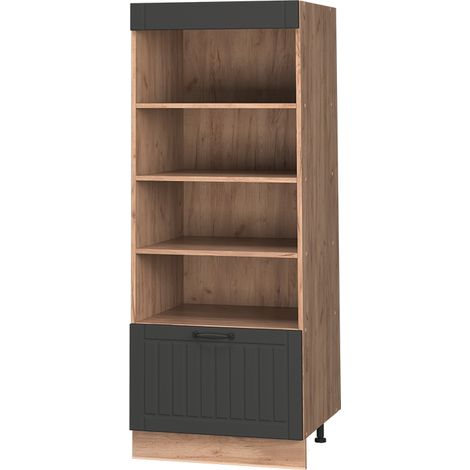 Küchenregal Fame-Line, Dunkelgrau/Goldkraft Eiche, 60 cm, Vicco (1/5)