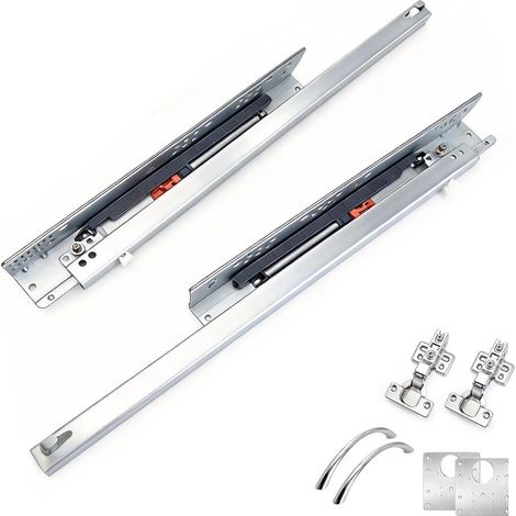 Guide inférieur de 30 cm, extension complète de 425 mm, rail télescopique en deux parties (1/5)