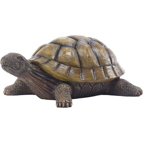 Statue Tortue - Résine - Décoration Extérieure Jardin Arrière-cour Balcon - 25.8 x 17.5 x 10.8 cm - 1 Pièce (1/4)
