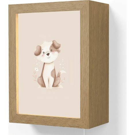 WALL LIGHT Dog - Spotted - Brown 15x20 cm (1/5)