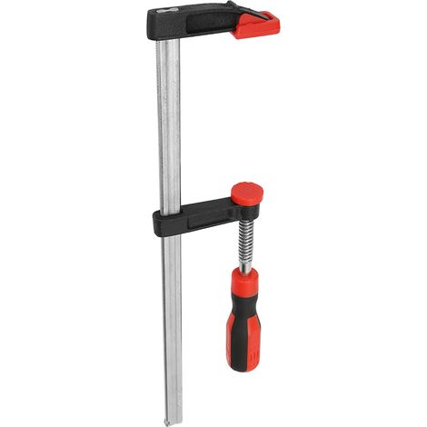 Serre-joint en fonte malléable pour le travail du bois, poignée rouge, 120 x 300 mm (1/5)