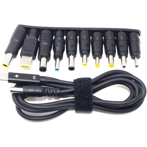 100 W Typ-C auf runden Anschluss Laptop-Stecker-Adapter Stecker-Adapter Pd Fast Char (1/5)