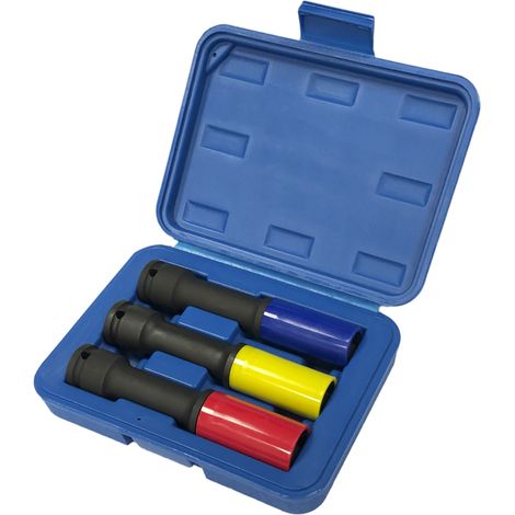 Set 3 chiavi bussola esagonali 17-19-21mm rivestite in plastica Fervi 0341/3ls