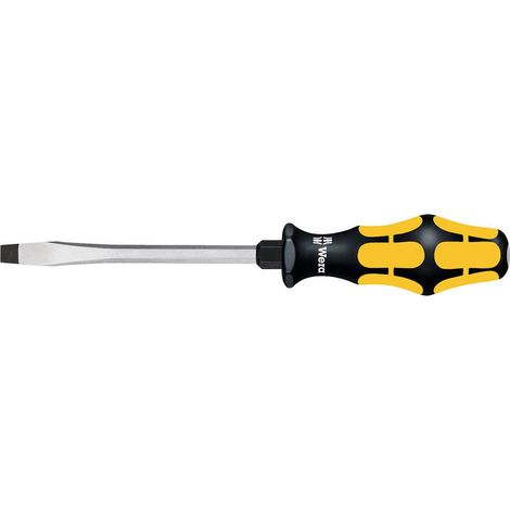 Tournevis pour Vis à fente, 1.2 x 7.0 x 125 mm, Noir/jaune