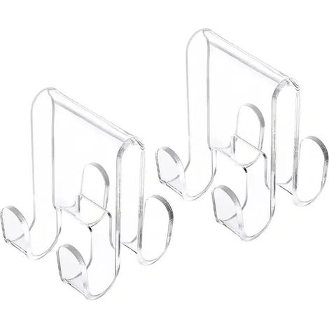 Toallero transparente, accesorios para albornoz en 2 (1/4)