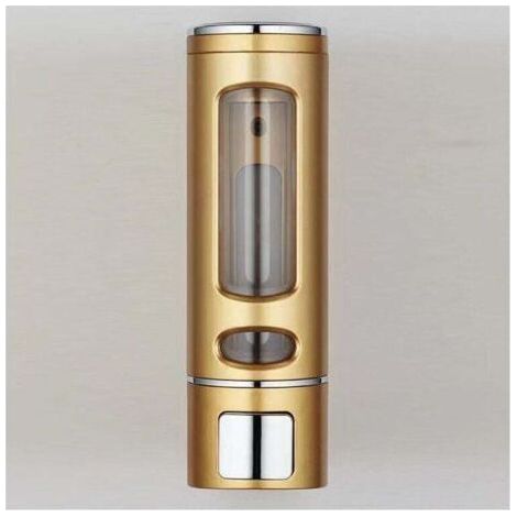 Golden soap dispenser 400 ML single soap dispenser, XU, Wall-mounted shower gel dispenser, Soap pot - (1/3)